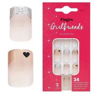 X-Press mintás francia műköröm tip szett – ragasztóval és cleanerrel