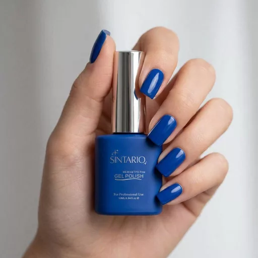 Sintario Géllakk 19 – élénk kobaltkék árnyalat, HEMA mentes, 10ml