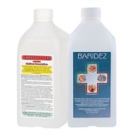 Fertőtlenítő csomag utántöltő – 1 literes Baridez és Clarasept higiéniai kéz- és felülettisztító