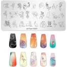 Nyomdalemez Y001 részletgazdag mintákkal kreatív körömdíszítéshez