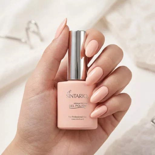 Sintario Géllakk 05 – halvány barackos-rózsaszín nude árnyalat, HEMA mentes, 10ml