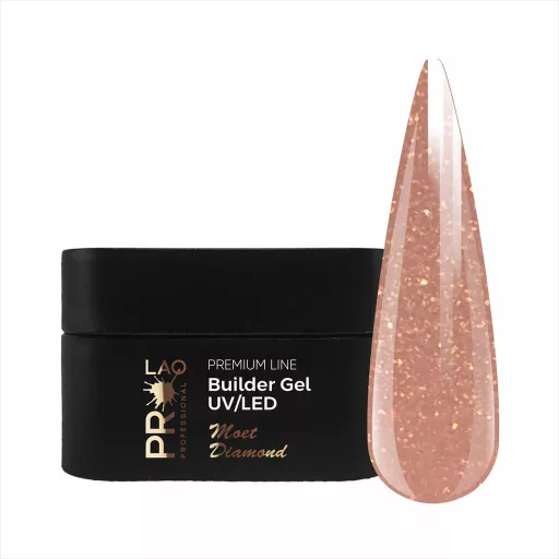 PRO-LAQ Premium Line csillámos építőzselé szett – Moet Diamond, Pink Diamond, Unicorn 3×50g