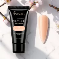 Sintario Polygél Peach Shimmer – meleg barack árnyalat finom arany csillámmal, 30ml