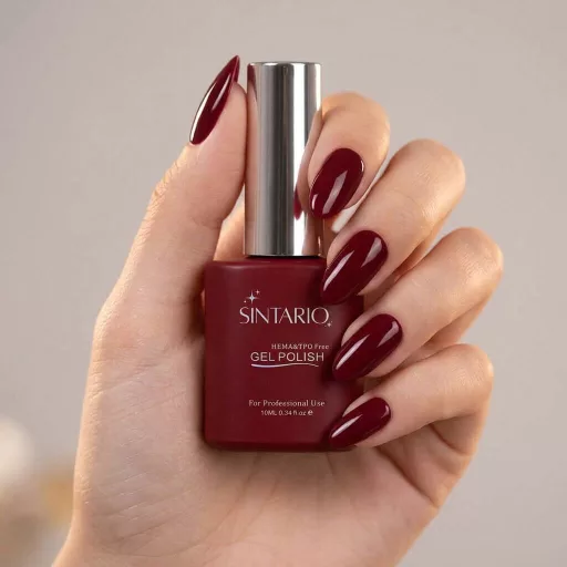 Sintario Géllakk 60 – mély klasszikus vörösbor árnyalat, HEMA mentes, 10ml