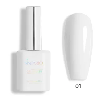 Sintario Géllakk 01 – tiszta hófehér árnyalat, HEMA mentes, 10ml