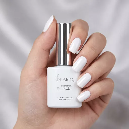 Sintario Géllakk 01 – tiszta hófehér árnyalat, HEMA mentes, 10ml