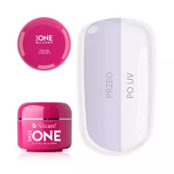 Silcare Base One Thick Violet Építőzselé 5g – kompakt UV-szűrő lila formula víztiszta kötéssel
