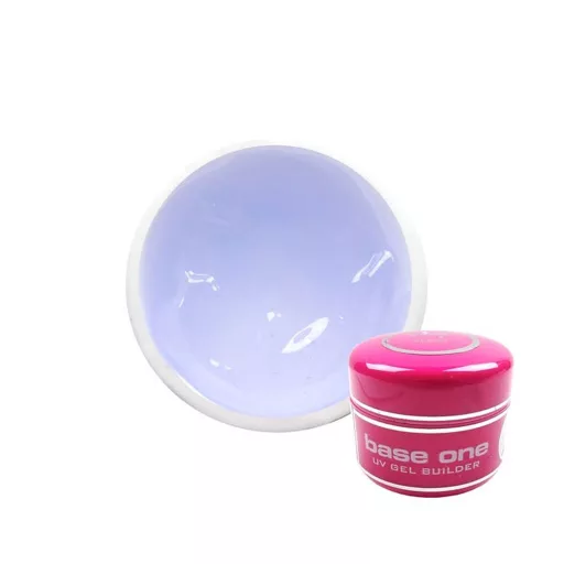 Silcare Base One Thick Violet Építőzselé 5g – kompakt UV-szűrő lila formula víztiszta kötéssel
