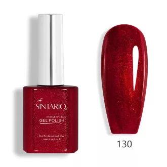 Sintario Géllakk 130 - csillámos bordó árnyalat, HEMA mentes, 10ml