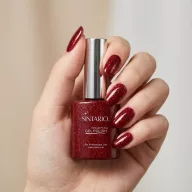 Sintario Géllakk 130 - csillámos bordó árnyalat, HEMA mentes, 10ml