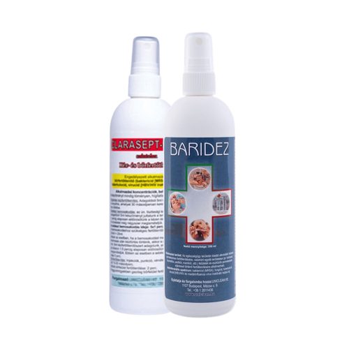 Fertőtlenítő spray csomag – 250 ml Baridez és 250 ml Clarasept higiéniai kéz- és felületfertőtlenítő