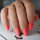 MollyLac Géllakk - Sour Cream Nr. 128 – neon korall géllakk