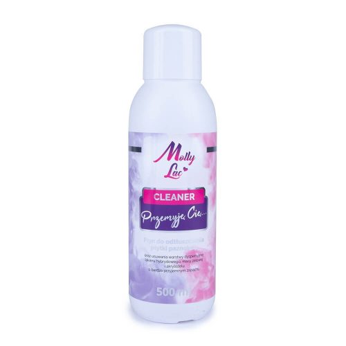 Molly Lac Cleaner – 500 ml-es tisztító és ragacsréteg eltávolító folyadék műköröm előkészítéshez