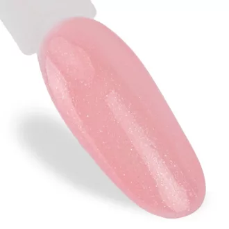MollyLac géllakk Delicate Princess Nr. 24 – tejes-rózsaszín árnyalat ezüst csillámokkal
