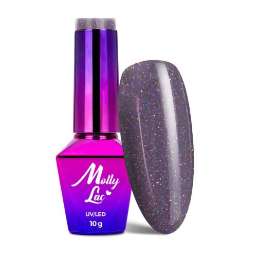 MollyLac Géllakk - Miss Lilly Nr. 217 ékszerhatású lila árnyalat elegáns géllakkhoz