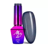 MollyLac Deep Galaxy 218 géllakk – tengerészkék színű csillámos géllakk