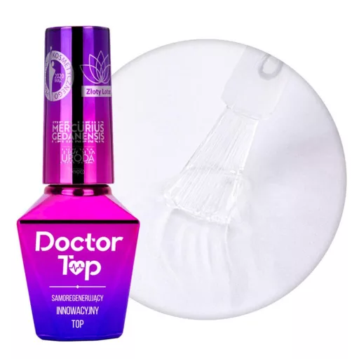 Doctor Top Fixálásmentes fényzselé – Tartós fényű, fixálás nélküli körömzselé