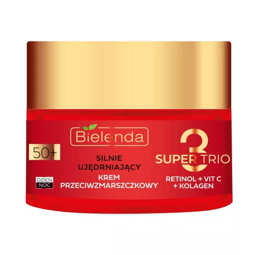 Bielenda Intenzív Hidratáló Ránctalanító Arckrém 50+ Retinol + C vitamin + Kollagén