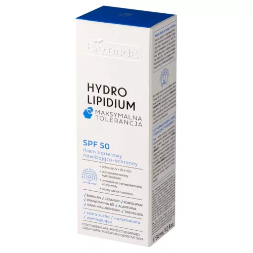 Bielenda Hydro Lipidium Regeneráló Arckrém SFP 50 - Száraz és Érzékeny Bőrre