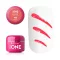 Silcare Base One Paint gel, díszítő zselé, Coral 15#