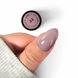 Silcare SoPro HEMA Free Géllakk 44# – hamvas mályvás-lila nude HEMA mentes géllakk