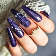Silcare SoPro HEMA Free Géllakk 46# – mélylila ibolya csillámos HEMA mentes géllakk