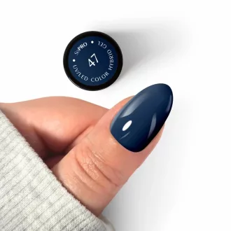 Silcare SoPro HEMA Free Géllakk 47# – mély tengerészkék HEMA mentes géllakk