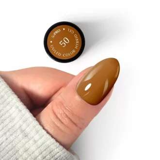 Silcare SoPro HEMA Free Géllakk 50# – mézeskaramella barna HEMA mentes őszi géllakk