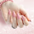 Silcare Base One Misty Rose csillámos építőzselé – rózsaszín UV zselé csillámokkal