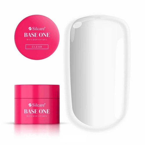 Silcare Base One építőzselé – Clear 50g, profi körömépítéshez