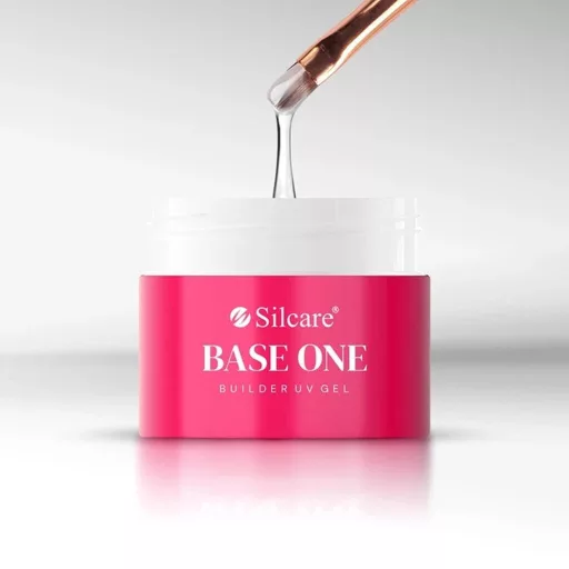 Silcare Base One építőzselé – Clear 50g, profi körömépítéshez