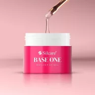 Silcare Base One Thick Cover 50g - professzionális fedő építőzselé sablonhoz és tip-hez