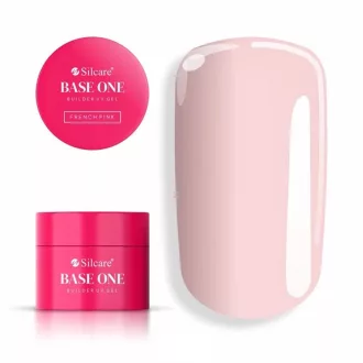 Silcare Base One French Pink 50g – professzionális félig átlátszó építőzselé francia körömhöz