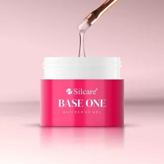 Silcare Base One French Pink 50g – professzionális félig átlátszó építőzselé francia körömhöz