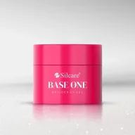 Silcare Base One Shimmer Milkshake csillámos tejfehér építőzselé