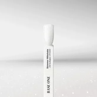 Silcare Base One Shimmer Milkshake csillámos tejfehér építőzselé