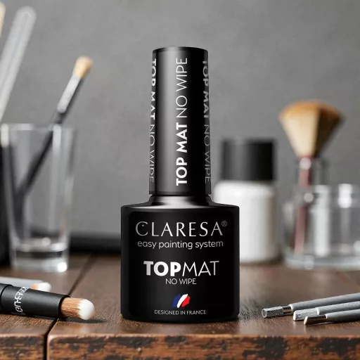 Claresa Top Mat No Wipe – fixálásmentes matt fedőlakk karcálló, nem sárgul
