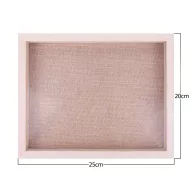 Fa keretes bemutató doboz 20x25 cm