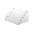 5 polcos átlátszó plexi lakktartó állvány – 50 géllakkhoz