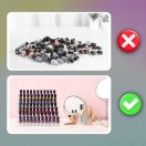 5 polcos átlátszó plexi lakktartó állvány – 50 géllakkhoz