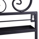 3 részes fekete géllakk tároló falipolc – 210 lakk kapacitással