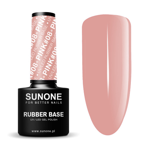 Sunone Rubber Base Pink 08#