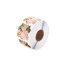 Körömépítő sablon flamingó mintával – profi használatra, 500 db-os tekercs