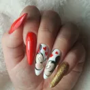 MollyLac Géllakk Crimson Nr. 42 – karmazsin vörös árnyalat, prémium minőség