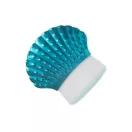 Műkörmös portalanító kefe – kagyló formájú, türkiz zöld színben