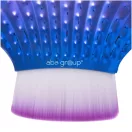 Műkörmös portalanító kefe – kagyló formájú, kék-lila színben