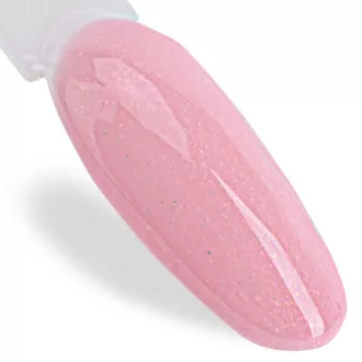 MollyLac Lollipop Nr. 450 géllakk – nőies pasztell rózsaszín csillámos árnyalat
