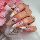 MollyLac Lollipop Nr. 450 géllakk – nőies pasztell rózsaszín csillámos árnyalat