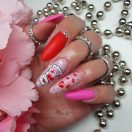 MollyLac Lollipop Nr. 450 géllakk – nőies pasztell rózsaszín csillámos árnyalat