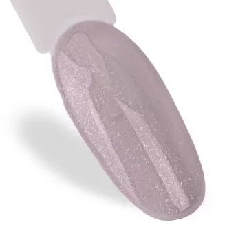 MollyLac Grey Poppy Nr. 478 géllakk – elegáns világosszürke csillámos árnyalat